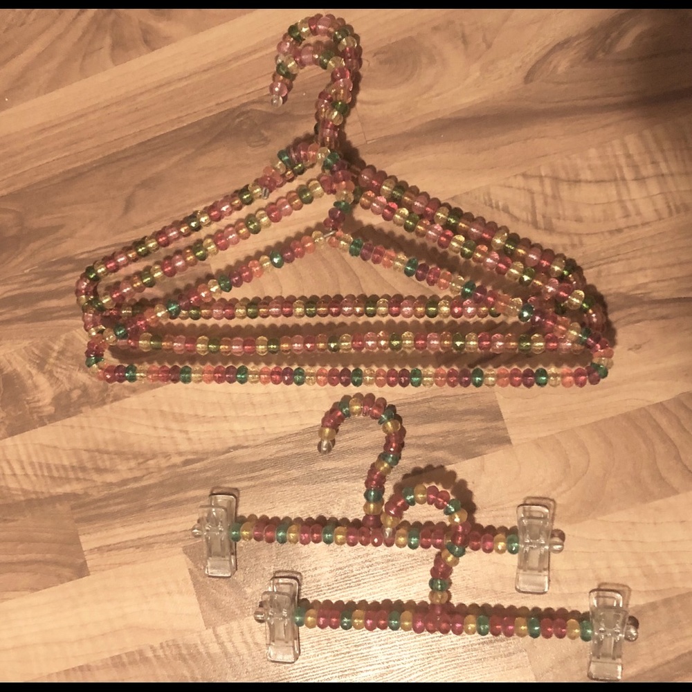 Japanese Beaded Clothes Hangers - 5pcs